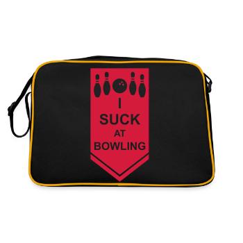 Je suis nul au bowling - Sac Retro - noir/or - Dos