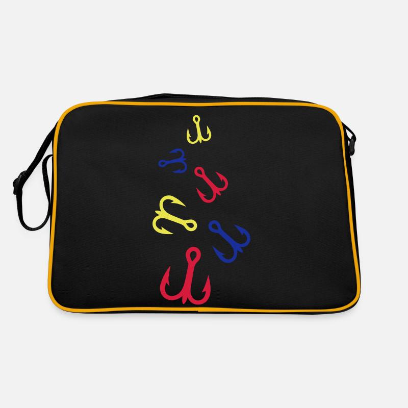 Fish hook colorful Retro Bag