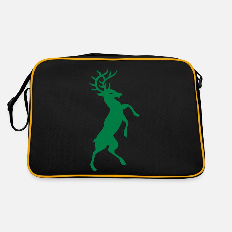 deer - Retro Tasche - Schwarz/Gold