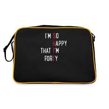 40 - Retro Bag - black/gold - Back