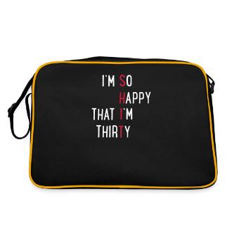 30 - Retro Bag - black/gold - Back