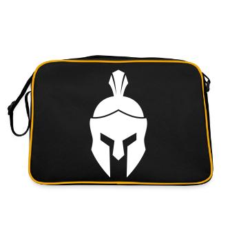 Casque Spartan - Sac Retro - noir/or - Dos