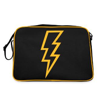 Blitz - Retro Tasche - Schwarz/Gold - Hinten