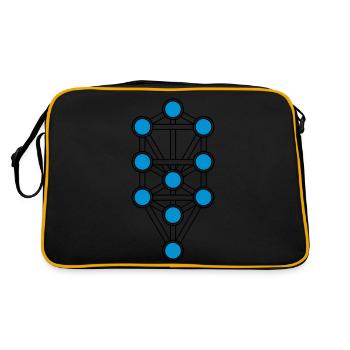 Arbre de Vie, Séphiroth, création, Kabbale - Sac Retro - noir/or - Dos