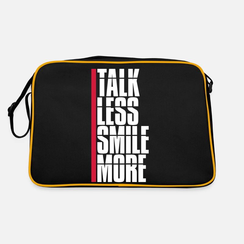 talk less smile more Retro Bag