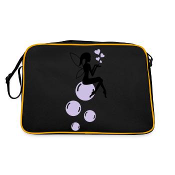 Bulles de savon de fée 01 - Sac Retro - noir/or - Dos