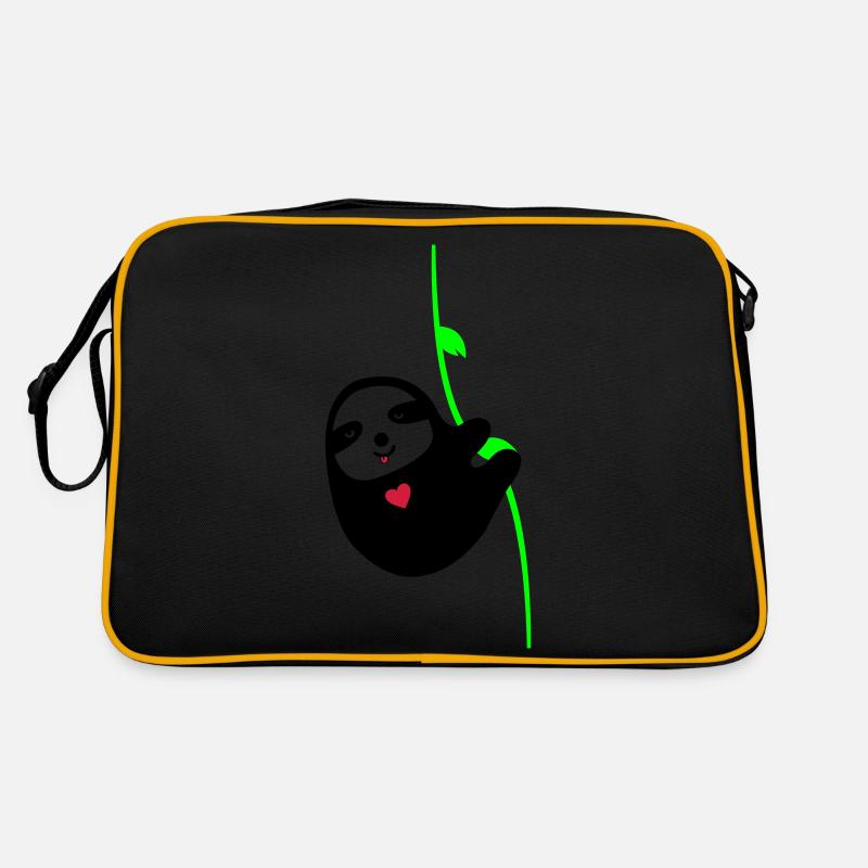 Sloth in Love Retro Bag
