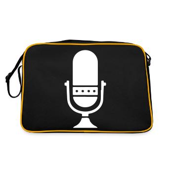 Microphone Podcast - Retro Bag - black/gold - Back