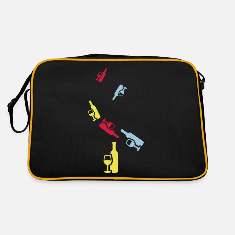 Wein Icon Retro Tasche