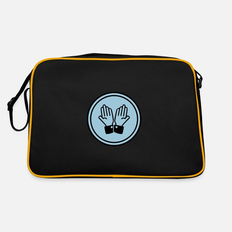 hands praying circle Retro Bag