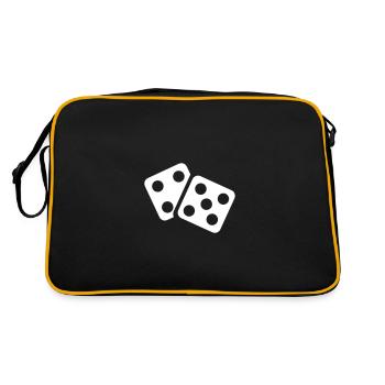 Symbole du casino Dice - Sac Retro - noir/or - Dos