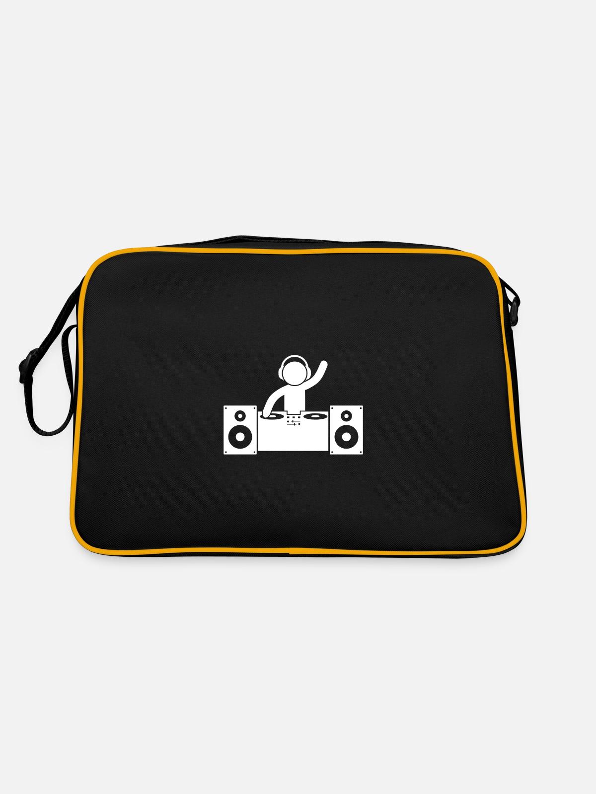 dj turntables - Retro Bag - black/gold - Back