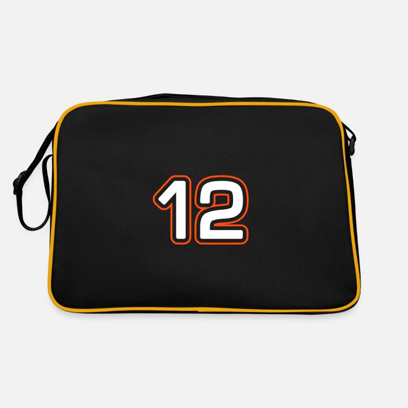 12 number symbol Retro Bag