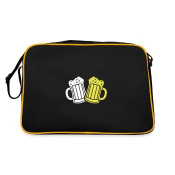 Chope de bière bière alcool bravo - Sac Retro - noir/or - Dos