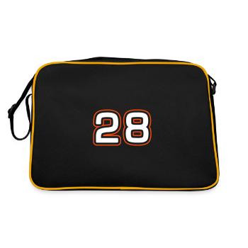 Symbole numérique 28 - Sac Retro - noir/or - Dos