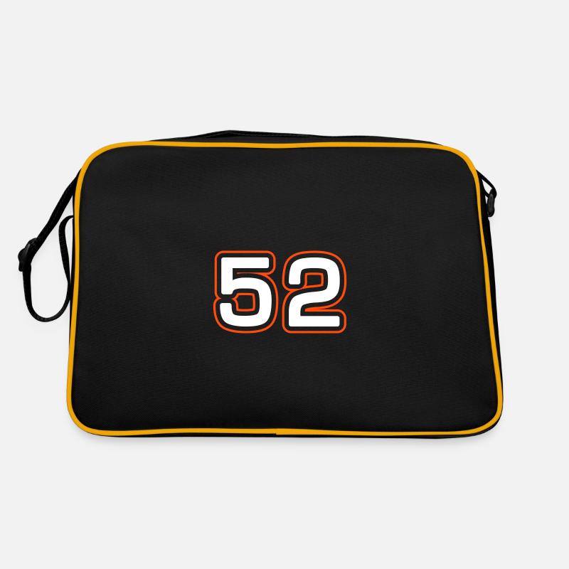 52 Zahl Symbol Retro Tasche