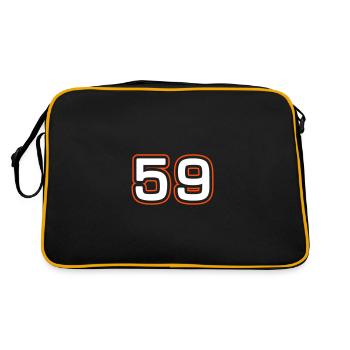 59 Number Symbol - Retro Bag - black/gold - Back