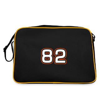 Symbole numérique 82 - Sac Retro - noir/or - Dos