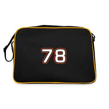 78 number symbol - Retro Bag - black/gold - Back