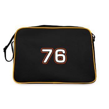 Symbole numérique 76 - Sac Retro - noir/or - Dos