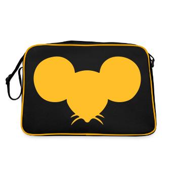 Mouse Mouse Head Mouse Mouse - Retro Bag - black/gold - Back