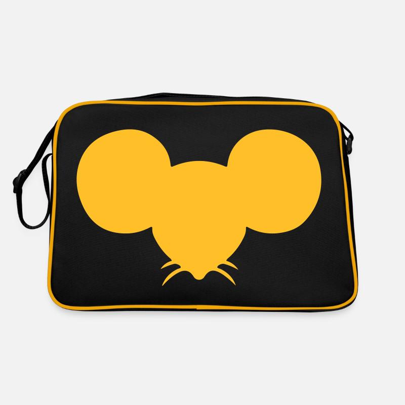 Maus Mäusekopf Mäuschen Mausi Retro Tasche