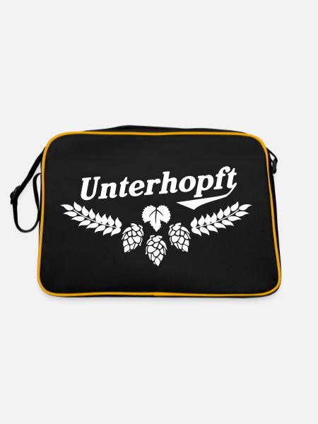 Unterhopft - Sac Retro - noir/or - Dos