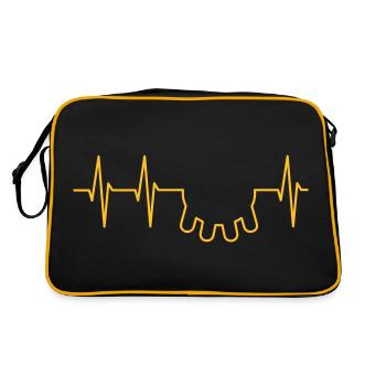 ECG and udder - Retro Bag - black/gold - Back