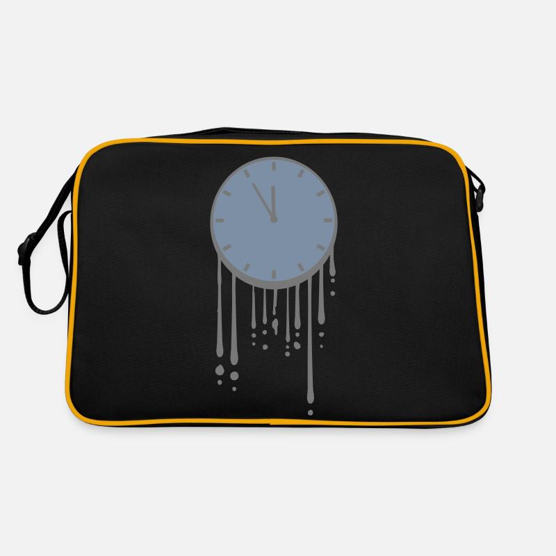 Drops melting clock Retro Bag