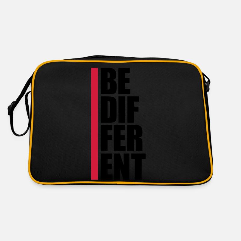 Soyez différent Logo Design Sac Retro