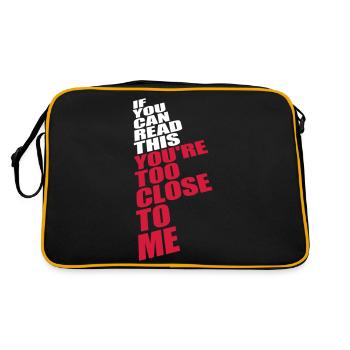 trop près de moi - Sac Retro - noir/or - Dos
