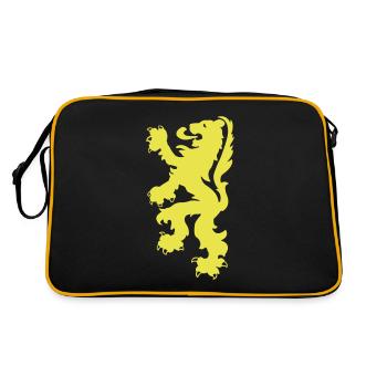 Lion - Retro Bag - black/gold - Back