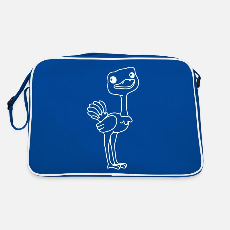 Strauß Comic Tier Retro Tasche