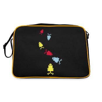 Gamer chair gaming - Retro Bag - black/gold - Back
