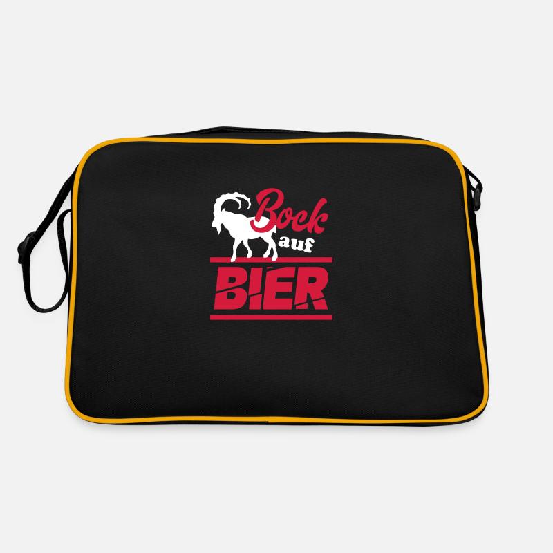 Bier Sprüche Bock Lust Durst auf Bier Retro Tasche