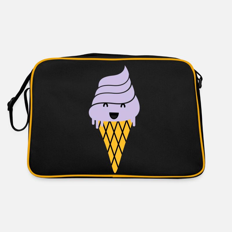 crème glacée - crème glacée de gaufre Sac Retro