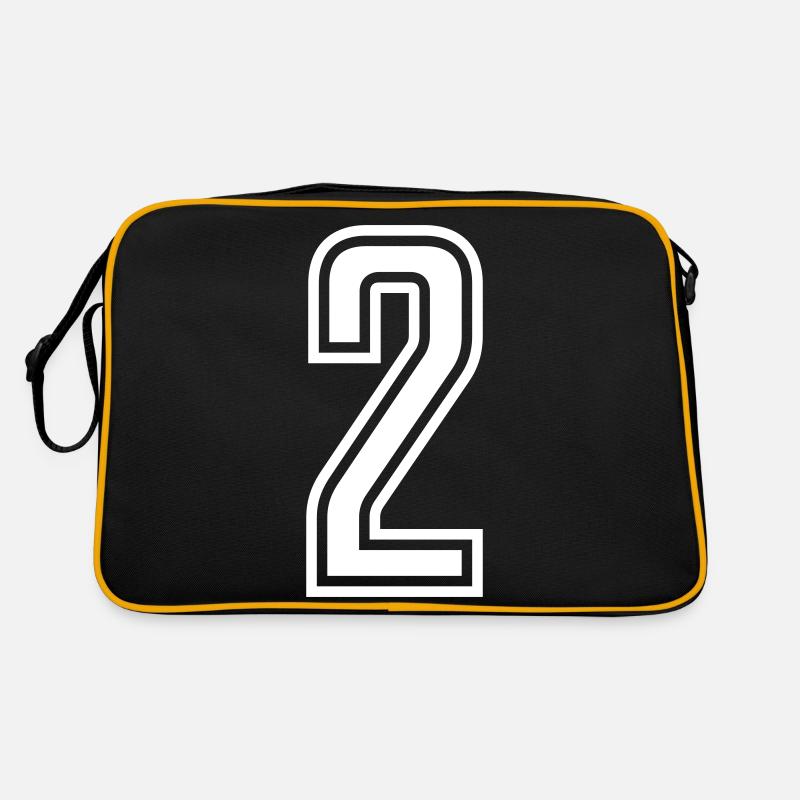 2 - Retro Tasche - Schwarz/Gold
