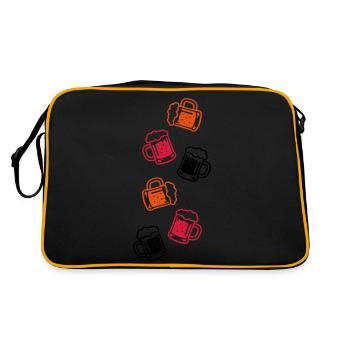 Beer Beer Glass - Retro Bag - black/gold - Back