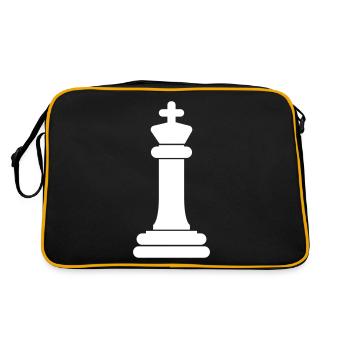 Chess piece King - Retro Bag - black/gold - Back
