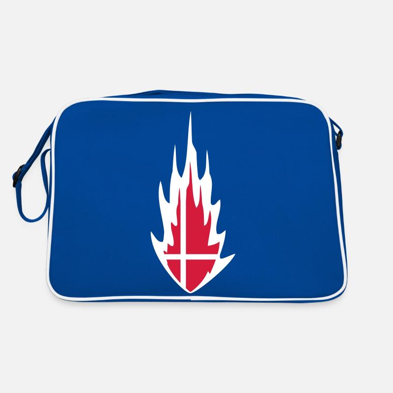 Denmark Danmark Fire Flame Design Retro Tasche