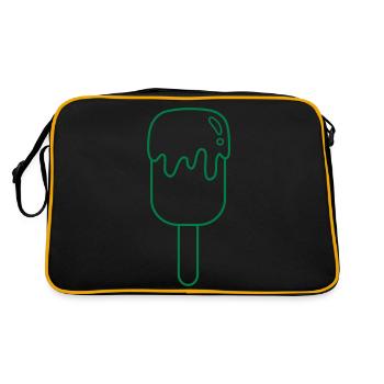 Crème glacée goutte à goutte - Sac Retro - noir/or - Dos