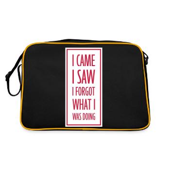 Je suis venu voir oublier - Sac Retro - noir/or - Dos