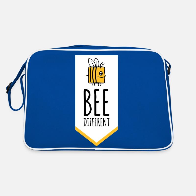 bee different Spruch Zitat Retro Tasche