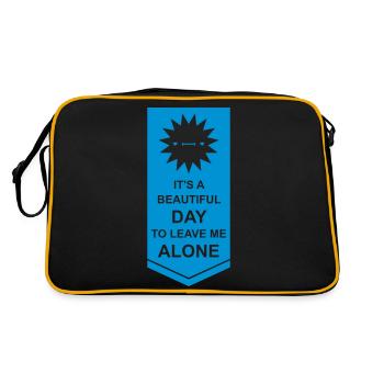 leave me alone day - Retro Bag - black/gold - Back