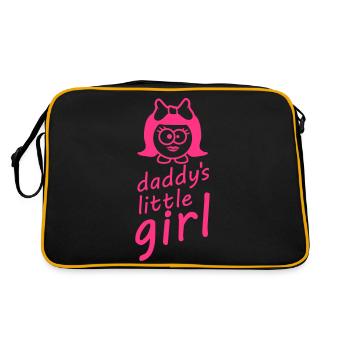 Daddys Little Baby Girl - Retro Tasche - Schwarz/Gold - Hinten