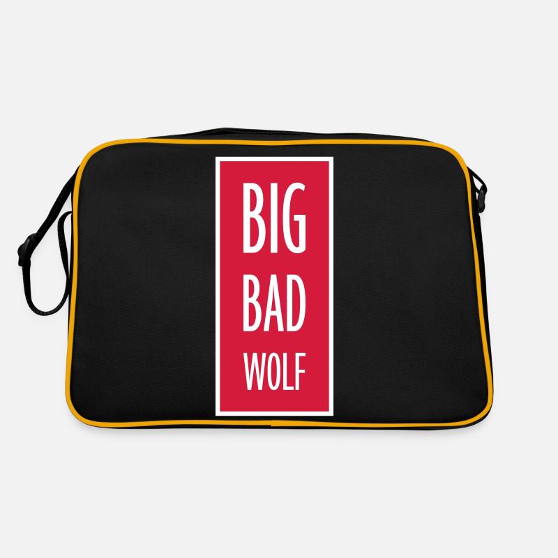 big bad wolf Zitat Retro Tasche