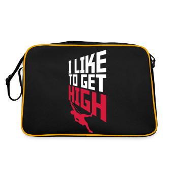 like to get high - Retro Bag - black/gold - Back