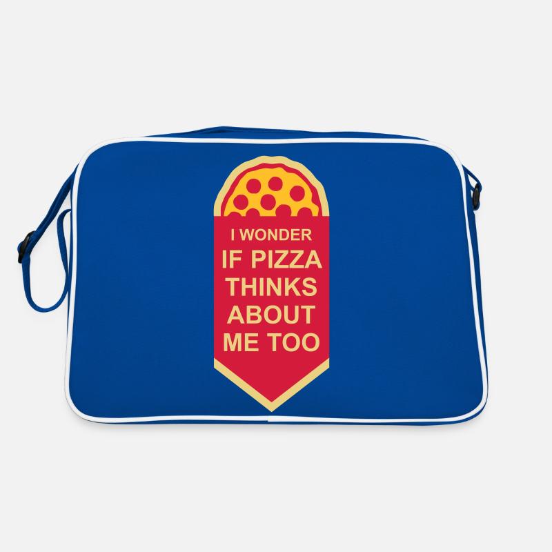 La pizza pense à moi Sac Retro