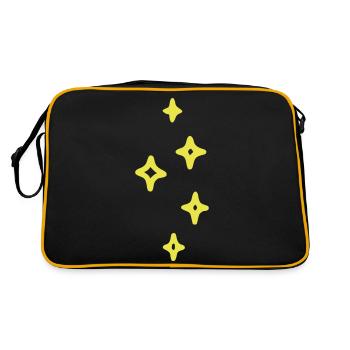 Étoiles scintillantes - Sac Retro - noir/or - Dos