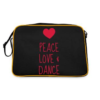 Danse Danseur Danseuse Ballet Opéra - Sac Retro - noir/or - Dos